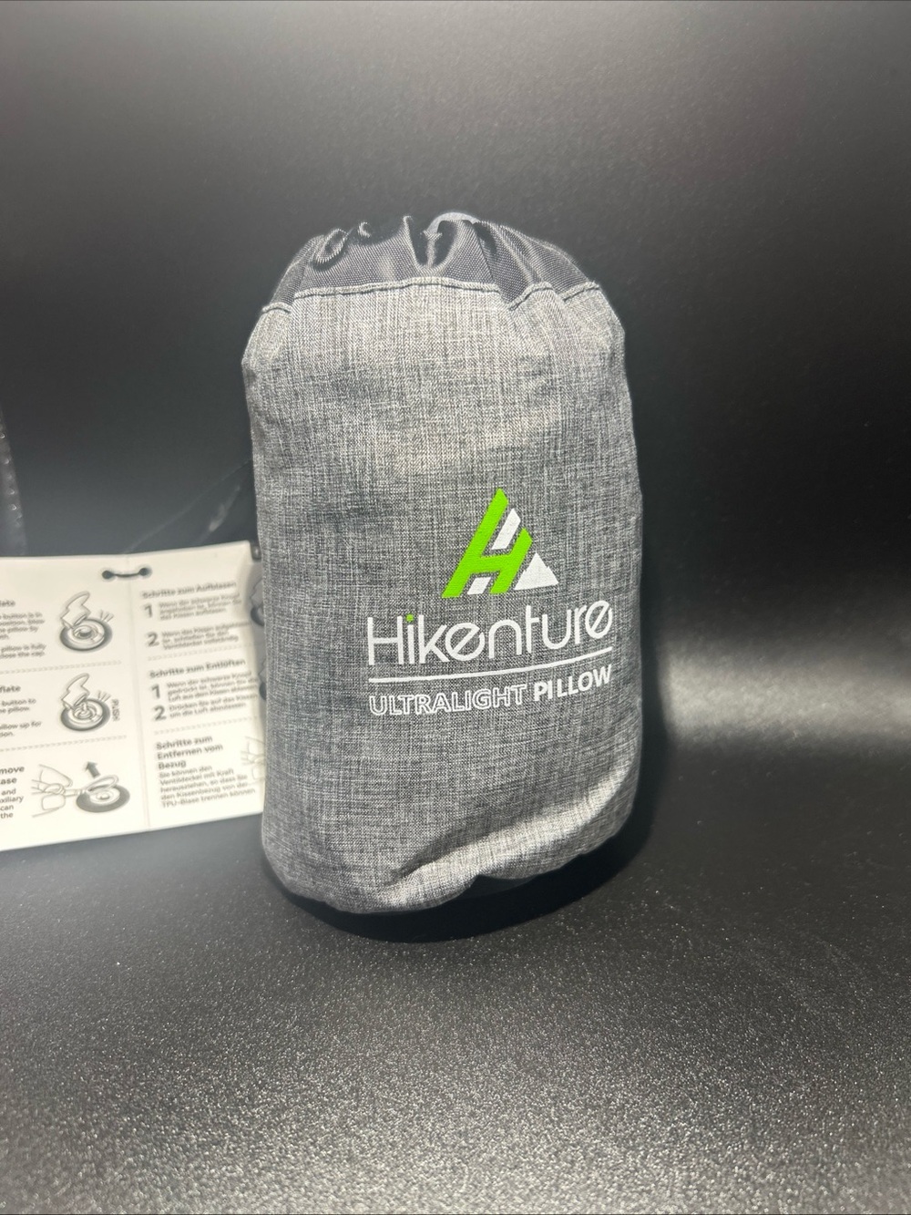Gray Ultralight Travel Pillow - Packable Comfort